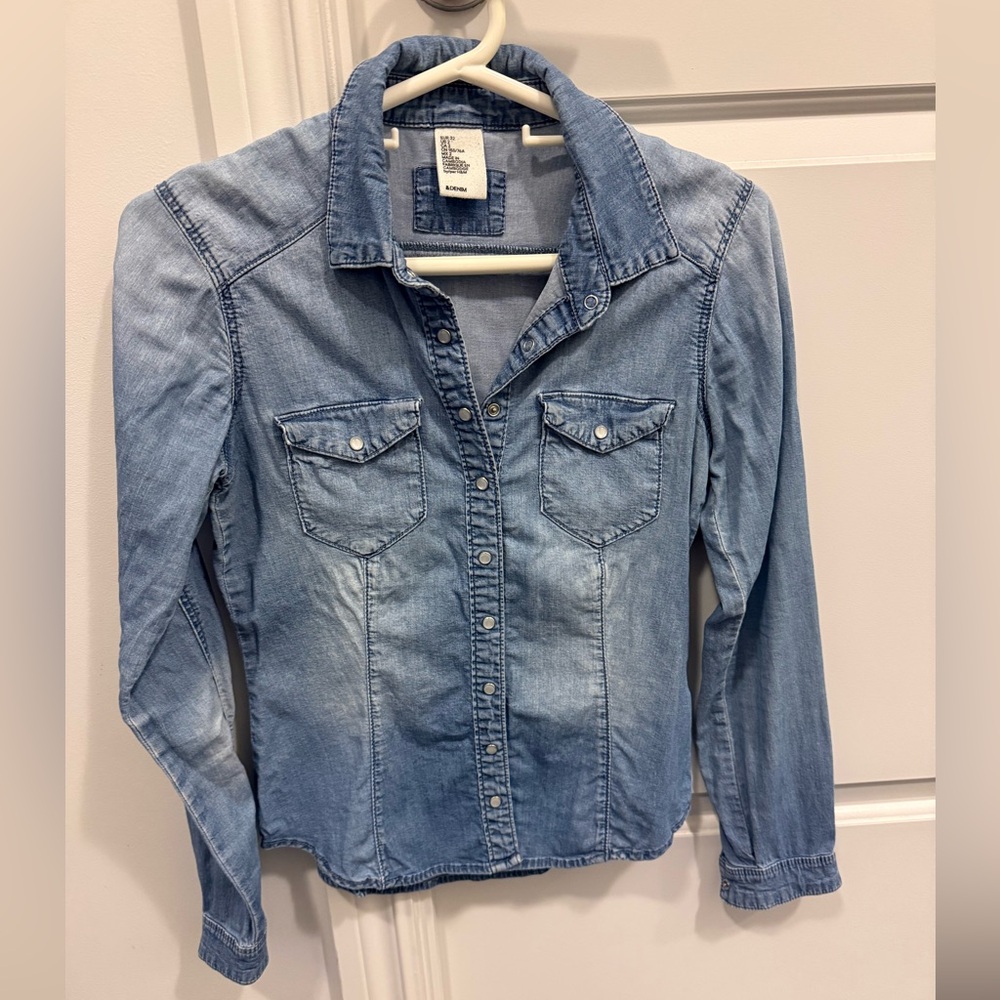 H&M denim shirt